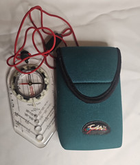 Suunto CPS Pilot Compass Made in Finland w/ Original Neoprene Case & Lanyard Nav