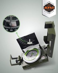 AF-4074 Military Compass Lensatic Sighting-Multifunctional, Fluorescent, Wate…