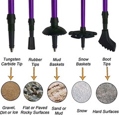 Collapsible Hiking Poles — Lightweight, Anti-Shock, Adjustable for All Terrain