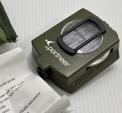 3″ Sportneer Military Lensatic Sighting Camping Compass Carrying Bag Waterproof