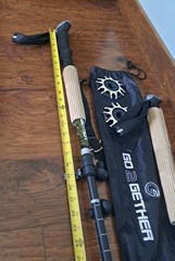 Set of Go 2 Gether Aluminum Collapsible Trekking Poles 115-135CM 43.5″ Yellow