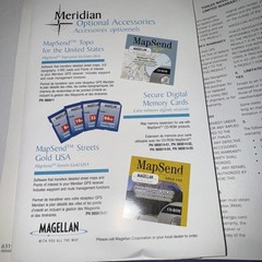 Magellan Meridian Hand-Held Mobile GPS Receiver Bundle TESTED