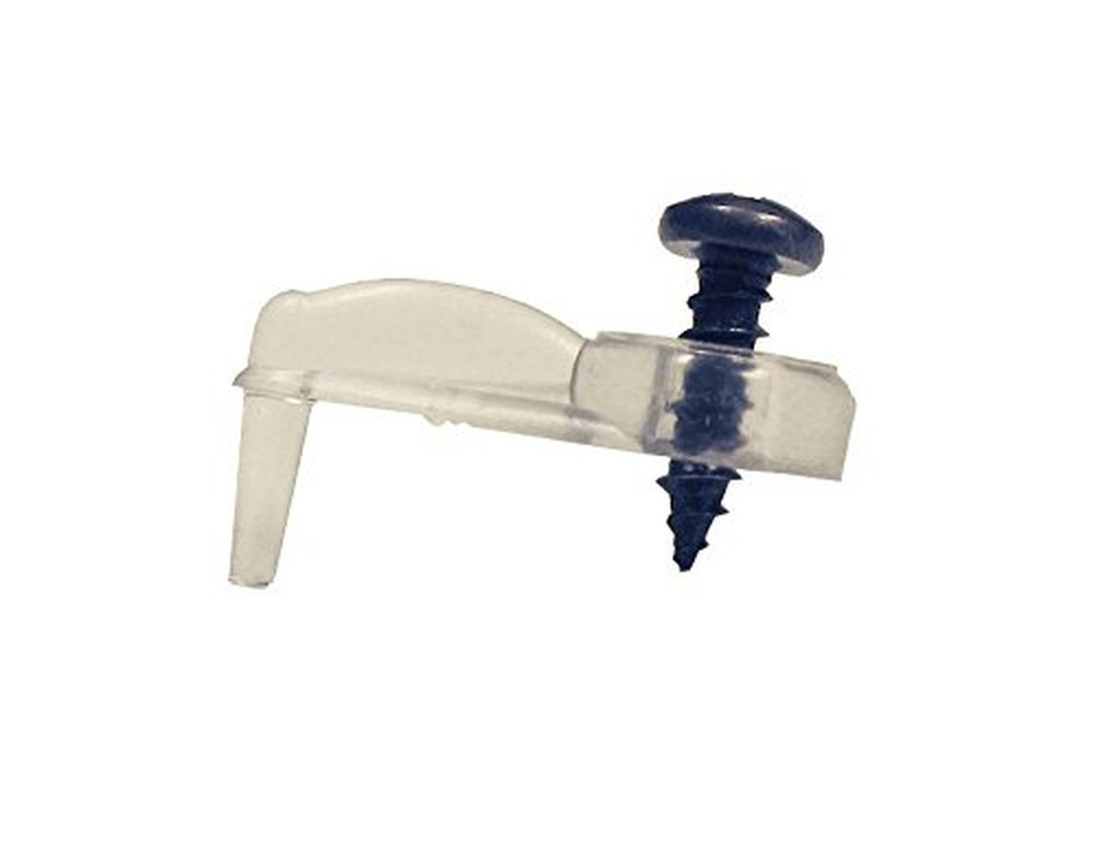 Glass Panel Clips 5/16″ Offset Clear (Bag of 20)