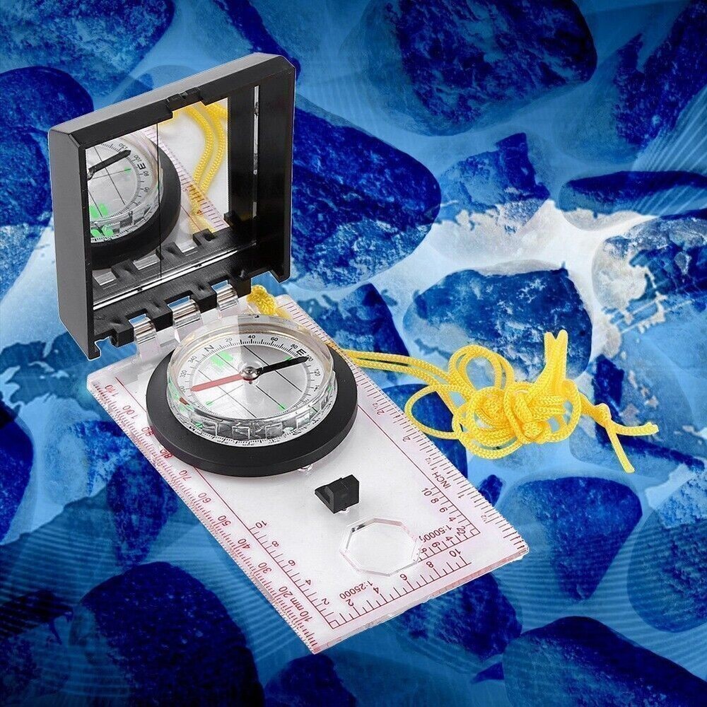 Multi functional Compass With Mapping Ruler and Mirror Emergency Kit For Outdoor