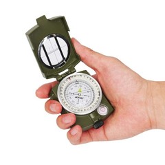 AOFAR Military Compass AF-4580 Lensatic Sighting Navigation, Camouflage