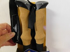 CASCADE Carbon Fiber Trekking Poles Mountain Tech Cork Grip Quick Lock NEW