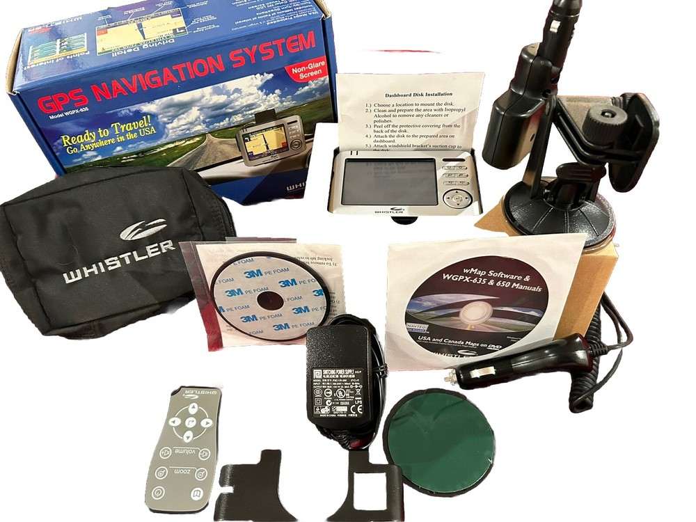NIB Whistler GPS Navigation System WGPX-635 with All Extras Never Used Vintage