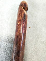 Vintage Hickory Walking Stick 54″ Rubber Tip National Geographic NEW 2000
