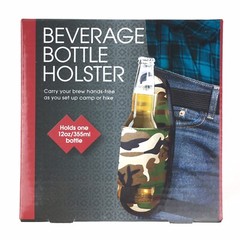 Beverage Bottle Holster Holder Camouflage Camo Waist Belt Hiking Camping Gift