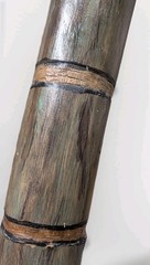Handcrafted 54″ Solid Oak Hiking Staff with Petrified Wood Crown