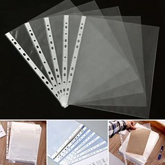 Pcs A4 Clear Document Folder, Waterproof Case Transparent Document Bag 100