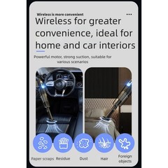 Compact Portable Cordless Car Vacuum Cleaner Handheld with Multiple Attachments