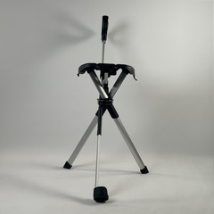 Step2Gold Ta-Da Chair Series 2 34.2″ Walking Cane Foldable Chair Black