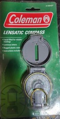 Coleman Lensatic Compass w/Case Liquid Filled Luminous Letters New