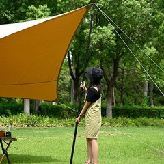 Compact 31MM Adjustable Aluminum Alloy Awning Pole Set for Travel Convenience