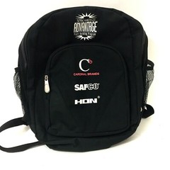 S.R.Richards Co ADVANTAGE Promo Black Canvas Camping Hiking Backpack