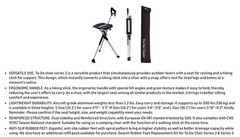 STEP2GOLD Ta-Da Chair 2 Portable Walking Stick |Small Size 32.2”| Black(L-38)