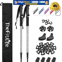 All-Terrain Ultra-Light Trekking Poles – Adjustable 2-Pack with Comfort Grips
