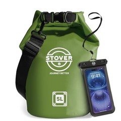 5/10/25/30/40/5Waterproof Dry Bag- Roll-Top Backpack w/Phone Case- 5L 5l Green