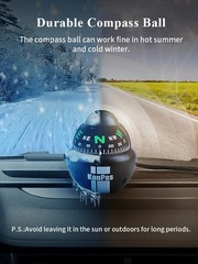 Dashboard Mount Auto Automobile Automotive Vehicle Car Boat Ball Compass Liquid