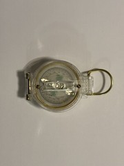 Lensatic Plastic Compass, Clear Great for Camping, Hiking, Outdoors