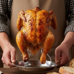 Stainless Steel Chicken Roaster Rack for Outdoor For picnic BBQ and Road Trips