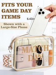 Clear Bag for Stadium Approved – 9.5″ x 7″ x 2.5″ Small Crossbody Purse