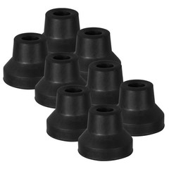 8Pcs Reusable Rubber Walking Cane Tips Quad Support Non Slip Replacement