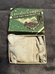 Vintage Lensatic Compass Japan With Original Box Pouch!!!!!!!!