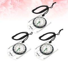 3Pcs Orienteering Compass for Off-road Work Hiking Outfit Metal