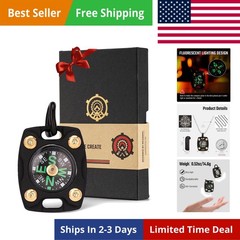 Mini Titanium/Brass Compass, Waterproof Pocket Compass for Hiking & Survival,…