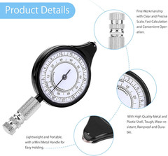 Measurer, Outdoor Map Measurer Distance Caculator, Metal Wheel, Map Measuring fo