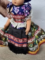 Play doll doll Hungarian costume doll 29 cm Vintage