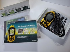 DELORME EarthMate GPS PN-20 Orig. Box & Accessories Travel Hike ~ Works Great!
