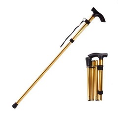 Telescopic Walking Stick Hiking Trekking Poles Aluminum Alloy Folding Cane